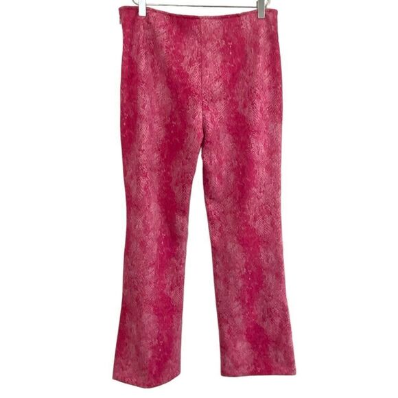 URBAN OUTFITTERS - SIZE 10 - WOMEN’S VIVICA FAUX LEATHER PANTS - SNAKESKIN PINK - Picture 3 of 12